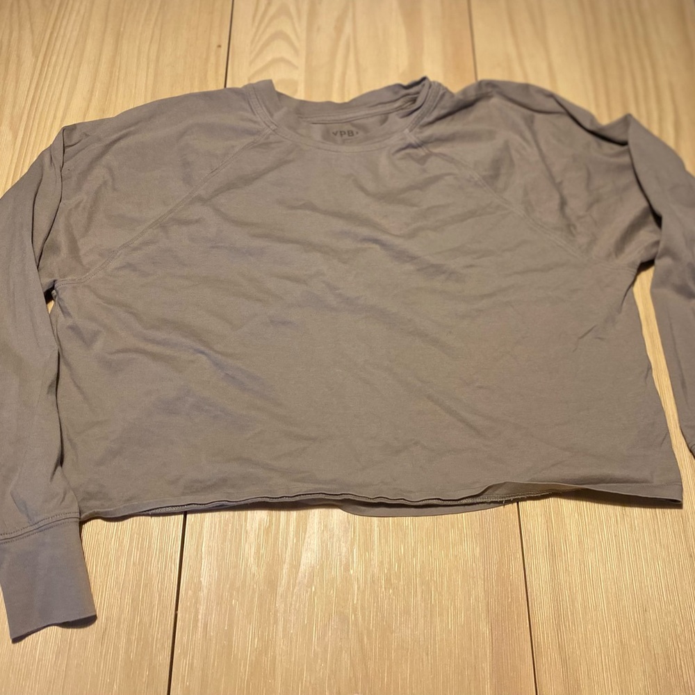 VPD Taupe Long Sleeve Top